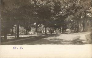 Pittsfield MA Written on Back - Road Scene c1910 Real Photo Postcard