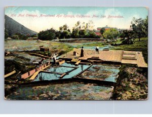 J99/ Arrowhead Hot Springs California Postcard c1910 Mud Cienaga 265