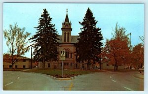 KALISPELL, Montana MT ~ Street Scene FLATHEAD COUNTY COURT HOUSE c1970s Postcard