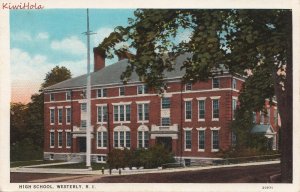 Postcard High School Westerly Rhode Island RI