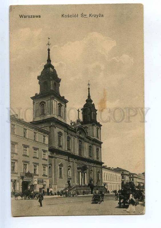 206503 POLAND WARSZAWA Church of St Cross photo studio slogan