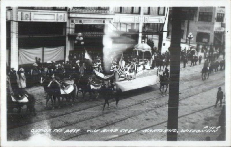 Hartland WI Parade Real Photo Postcard