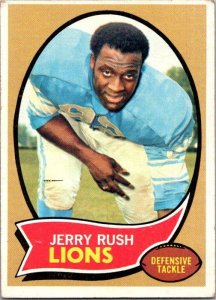 1970 Topps Football Card Jerry Rush Detroit Lions sk21540