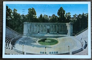 Postcard Used “Hearst Greek Amphitheater” UC-Berkeley CA 1933 L31
