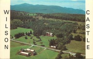 Proctor Vermont~Wilson Castle Aerial View~Farm~Barns~1960s Postcard