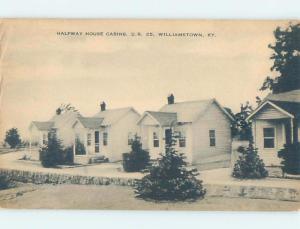 1950's HALFWAY HOUSE CABINS MOTEL Williamstown - Near Lexington KY c4127