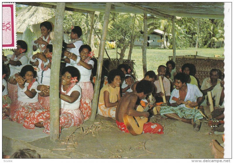 FIJI; Village Entertainment, Fijian People, Meke sessions, PU-1986