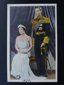 British Royalty T.M. KING GEORGE Vl & QUEEN ELIZABETH Canadian c1937 RP Postcard
