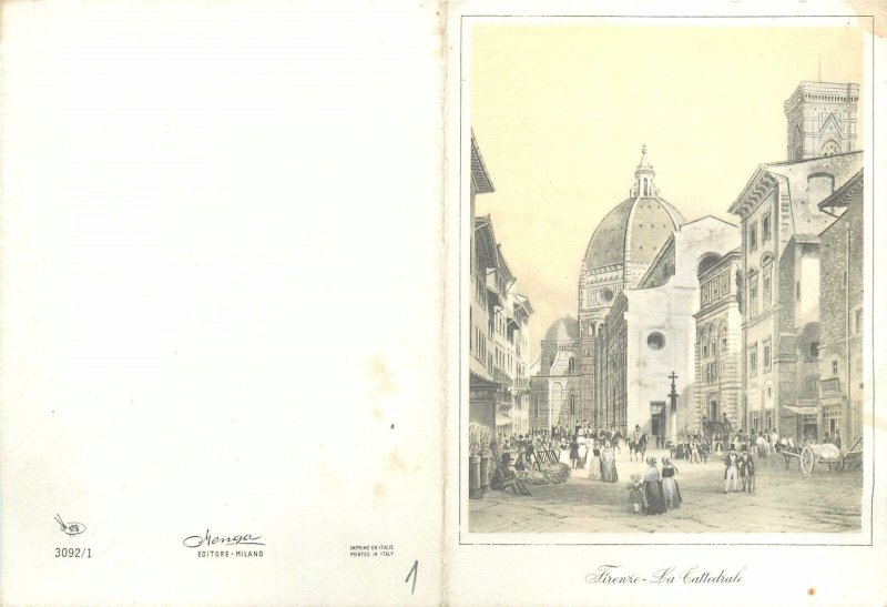 Italy Post card Firenze the Cathedral 