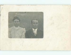 Pre-1920 rppc COUPLE Postmarked Unionville Center By Dublin & Columbus OH i7954