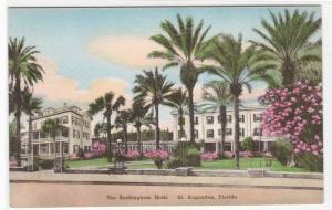 Buckingham Hotel St Augustine Florida hand colored #2 postcard