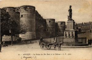 CPA ANGERS - La Statue du Roi René et le Chateau (296816)