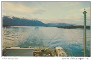 View of Mountains & Strait of Magellan from Prudential Lines Santa Liner