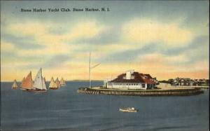 Stone Harbor NJ Yacht Club #2 - Postcard