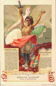 Art Nouveau Pro Sa Patria Pro Su Re la Brigata Sassari Ora Sempre Dolci - 04.21