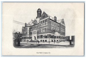 c1905 City Hall Covington Kentucky Exterior Commercial Tribune Souvenir Postcard