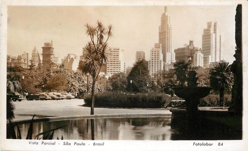 RPPC Postcard Partial View Sao Paulo Brazil