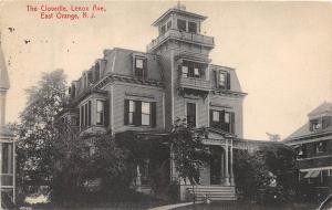 B33/ East Orange New Jersey NJ Postcard 1911 The Cloverlie Lenox Avenue