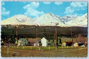 Haines Alaska Postcard Haines Junction Yukon Picturesque St. Elias Mt. c1960's