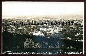 h3542 - MONTREAL Quebec 1930s View from Mt. Royal. Real Photo Postcard