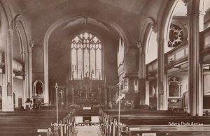 The Organ at St Marys Church Putney Antique Real Photo Postcard