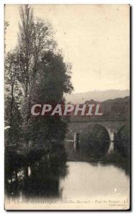 Old Postcard L Orne Croisilles Harcourt Picturesque Man Bridge