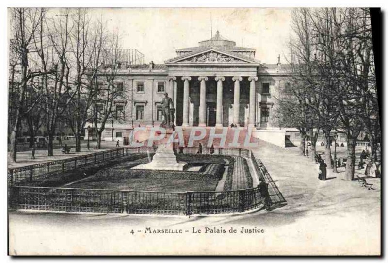 Old Postcard Marseille Courthouse