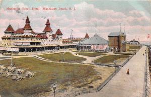 E5/ Manhattan Beach New Jersey NJ Postcard c1910 Manhattan Beach Hotel