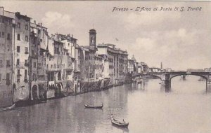 Italy Firenze L'Arno al Ponte di San Trinita