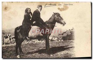 Old Postcard Donkey Mule Types Corsican Corsica Corsica