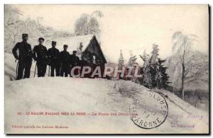 Postcard Old Customs Customs Customs The d & # 39Alsace ball in snow The post...