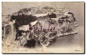 Old Postcard Monaco Rocher