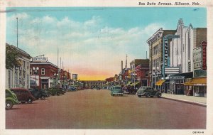ALLIANCE, Nebraska, PU-1942; Box Butte Avenue