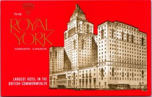 Canada The New Royal York Hotel Toronto Chrome Postcard 09.78