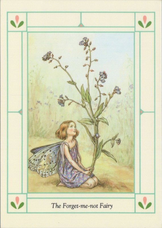 Children's Art Postcard - Fantasy, Flower Fairies, Forget-Me-Not Fairy RR17344