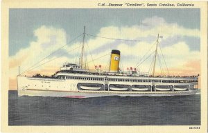 Steamer Boat Catalina Going to Catalina Island California