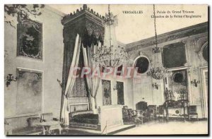 Old Postcard Versailles Palace of the Grand Trianon Queen Bedroom d & # 39Ang...