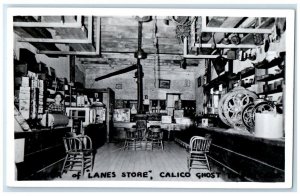 c1940's Lanes General Store Interior View Calico CA RPPC Photo Postcard