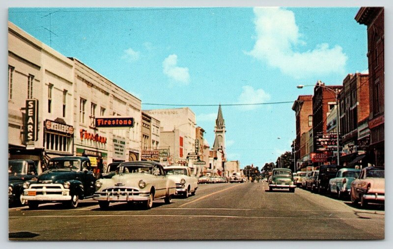 Valdosta Georgia~Patterson Street~Sears Store~Keller's~Butler Shoes~1940-50 Cars 