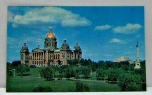 State Capitol and Grounds Des Moines Iowa Vintage Postcard  