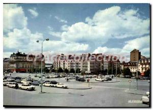 Postcard Modern Rennes Place De La Gare And Great Hotels