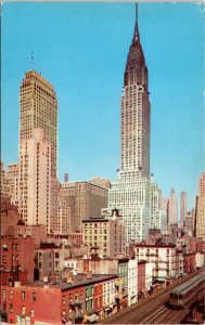 Chrysler Building Towers Of Midtown New York City New York Chrome Postcard 