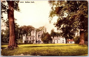 Bolton Hall Country House in England Landscaped Grounds Postcard