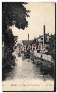 Old Postcard Epinal Le Vieux Moulin channel