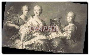 Old Postcard Museum of Versailles Beautiful Girls Ms. Louis XV