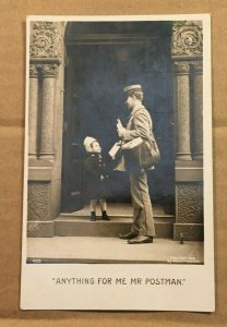 VINTAGE 1907USED .01 PC- c1905 BT ROBERT McCRUMM -ANYTHING FOR ME MR. POSTMAN