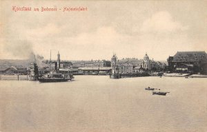 Konstanz Baden Wurttemberg Germany view of city and lake antique pc BB1403