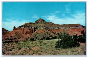 Capitol Peak In Polo Duro Colorful Canyon Amarillo Texas TX Vintage Postcard