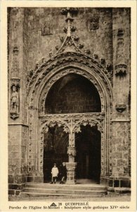 CPA Quimperle- Porte de l'Eglise St Michel FRANCE (1026233)