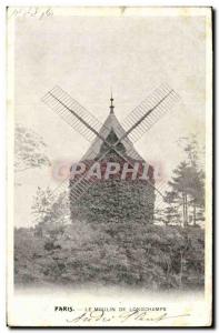 Postcard Old Windmill The mill Paris Longchamps